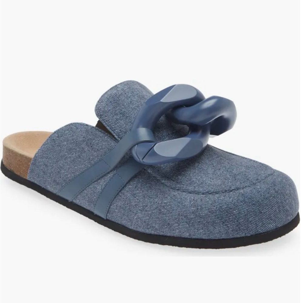 JW ANDERSON Chain Link Denim Mule Loafer